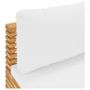 Voir la diapositive 5 : VIDAXL Canape central de jardin et coussins creme Bois de teck massif