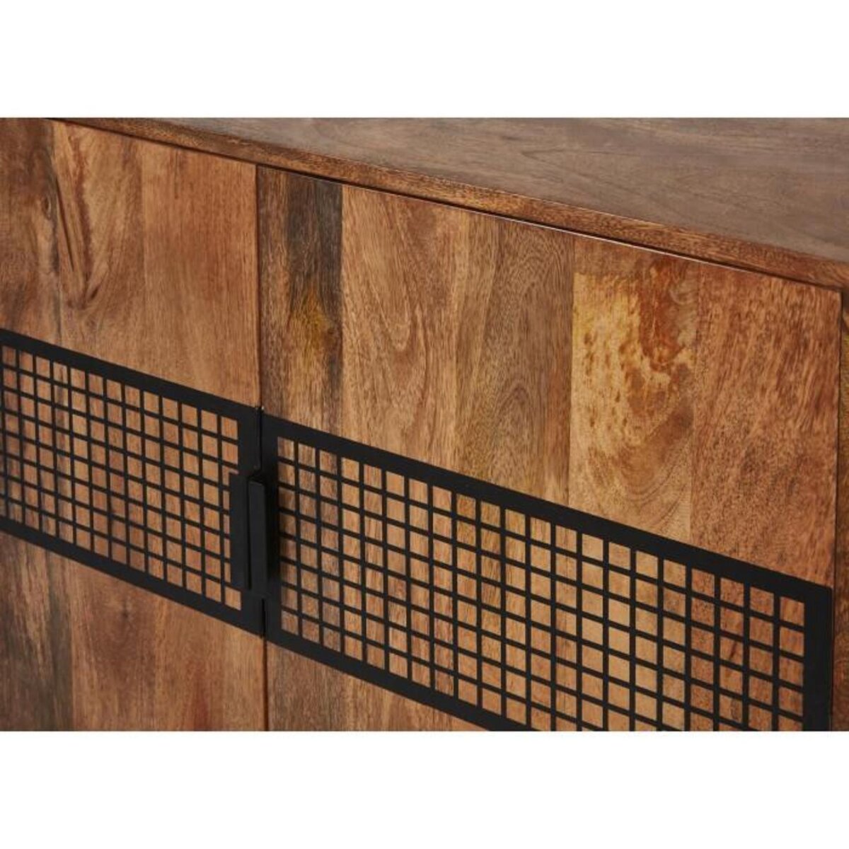 Paris Prix Bahut 2 Portes en Bois  Tibet  91cm Marron