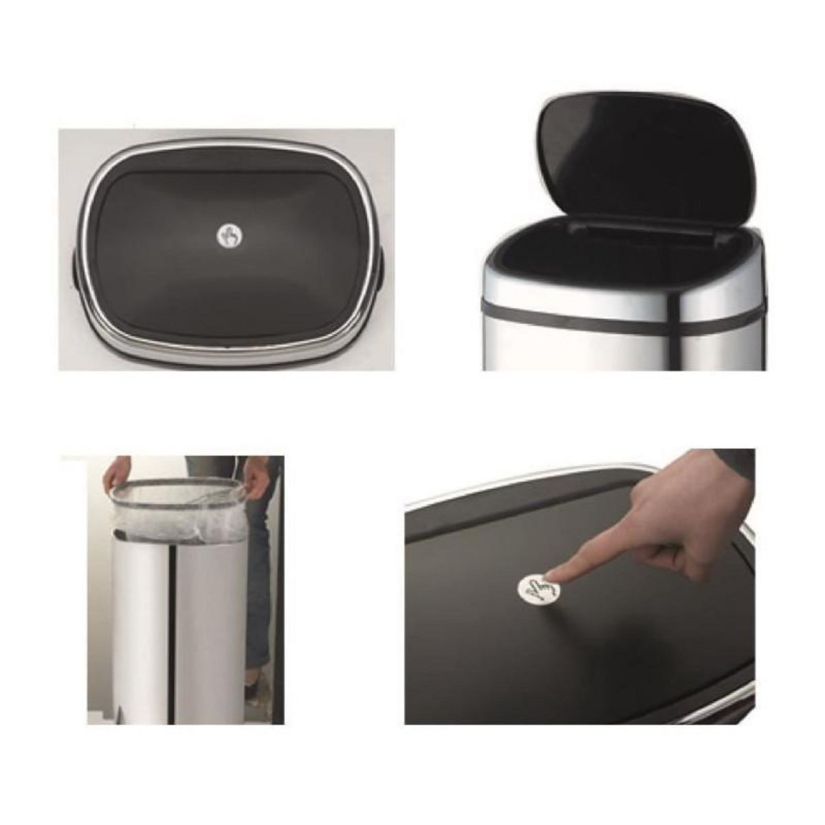 Kitchen move Poubelle 58l inox - bat-58ls09-b ss