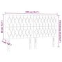 Voir la diapositive 6 : VIDAXL Tete de lit a LED Taupe 200x7x118/128 cm Tissu