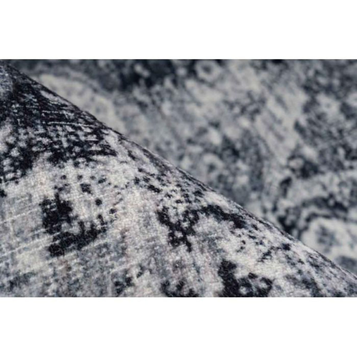 Paris Prix Tapis Tissé à Poils Courts Vintage  Ilian V  Gris