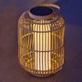 Voir la diapositive 2 : Lumisky Lanterne solaire MARIEL Marron Rotin 27x27x H40cm