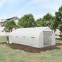 Voir la diapositive 2 : OUTSUNNY Serre tunnel grande taille 17,85 m² châssis tubulaire acier galvanisé renforcé 2,4 cm 8 fenêtres 1 porte