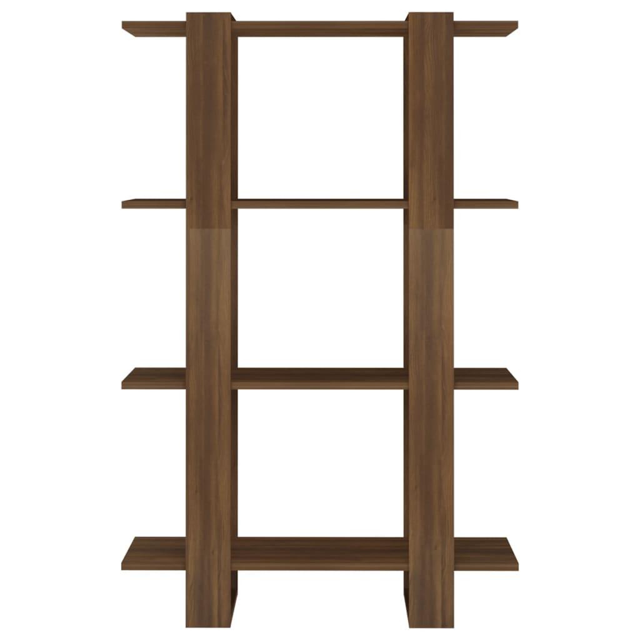 Voir la diapositive 5 : VIDAXL Bibliotheque/Separateur de piece Chene Marron 80x30x123,5 cm