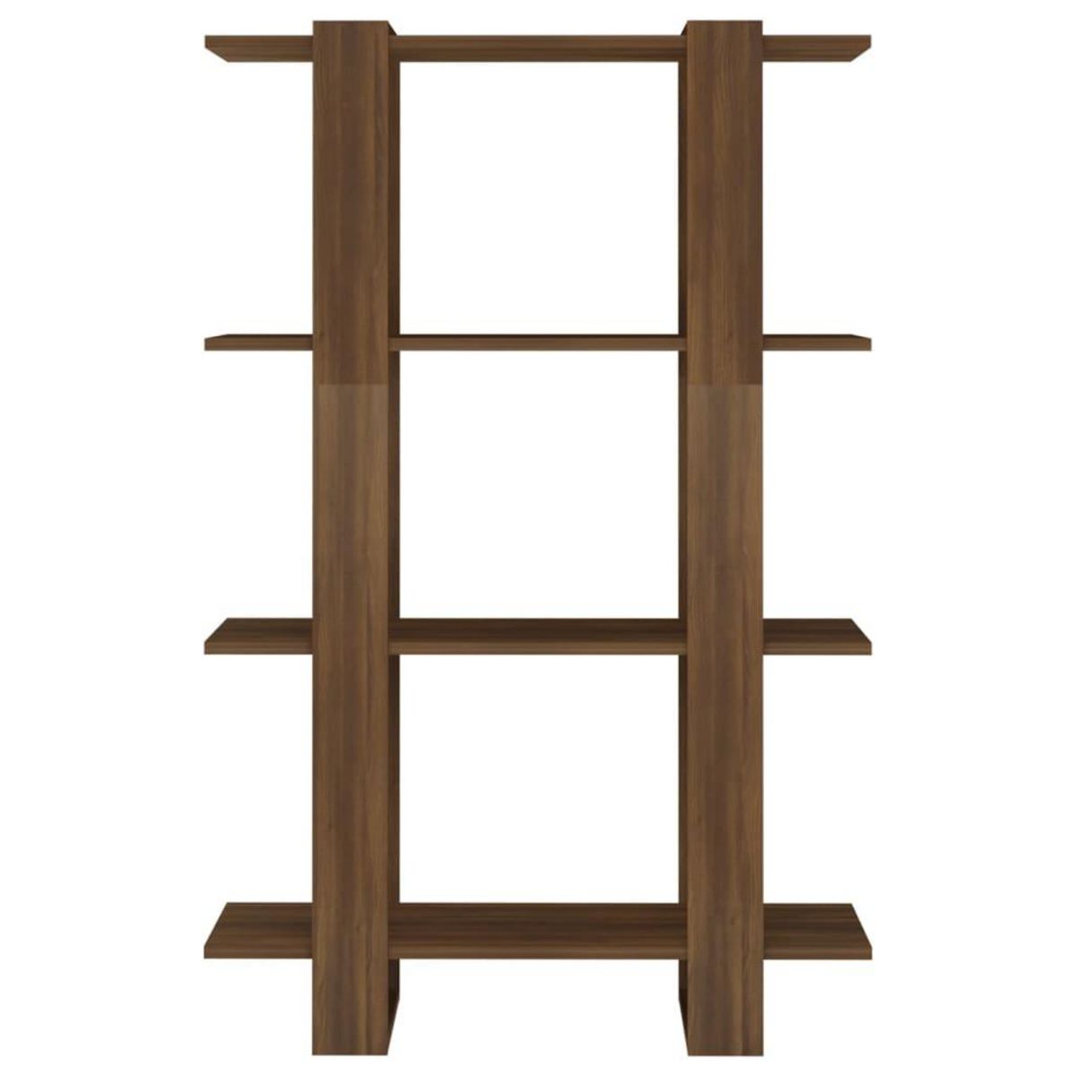 VIDAXL Bibliotheque/Separateur de piece Chene Marron 80x30x123,5 cm