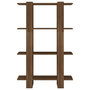 Voir la diapositive 5 : VIDAXL Bibliotheque/Separateur de piece Chene Marron 80x30x123,5 cm