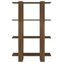 Voir la diapositive 5 : VIDAXL Bibliotheque/Separateur de piece Chene Marron 80x30x123,5 cm