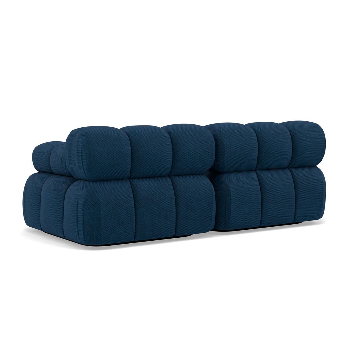 LISA DESIGN Ruby - canapé droit modulable 2 places en velours texturé