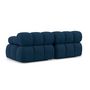Voir la diapositive 4 : LISA DESIGN Ruby - canapé droit modulable 2 places en velours texturé