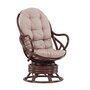 Voir la diapositive 1 : Paris Prix Fauteuil de jardin Pivotant  Swing  108cm Noyer Foncé