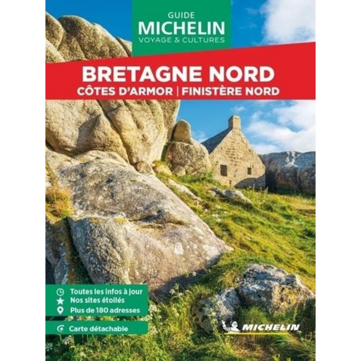 BRETAGNE NORD. COTES D'ARMOR, FINISTERE NORD, AVEC 1 PLAN DETACHABLE, Michelin