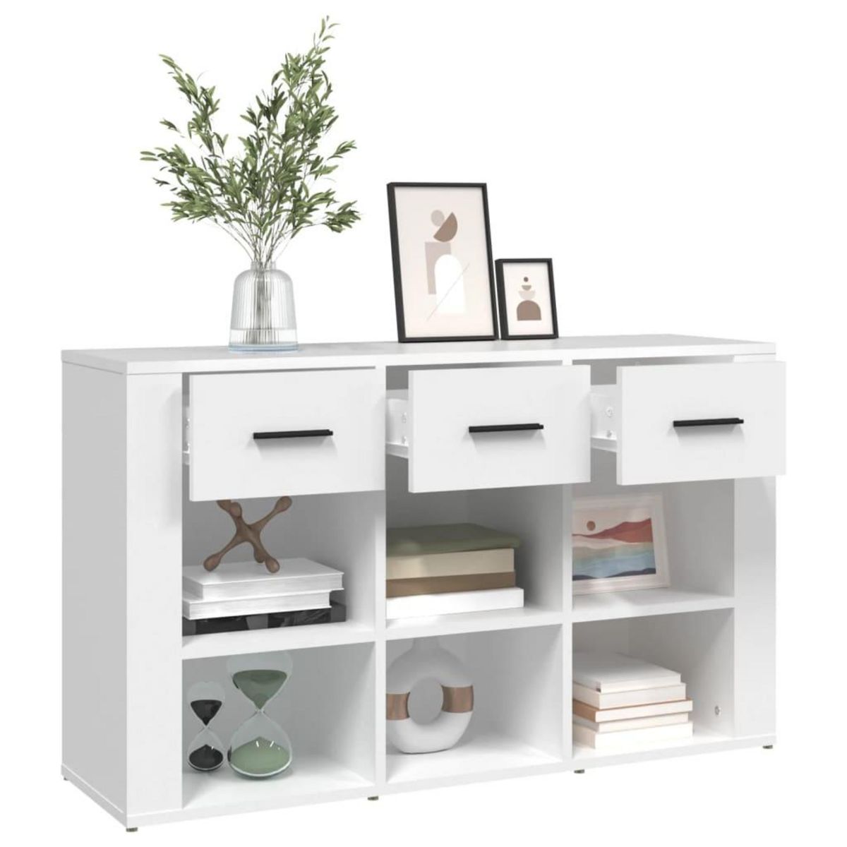 VIDAXL Buffet Blanc 100x30x59,5 cm Bois d'ingenierie