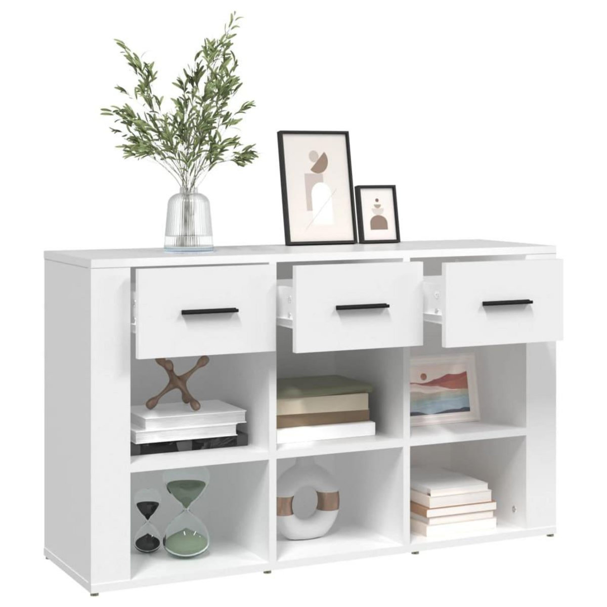 VIDAXL Buffet Blanc 100x30x59,5 cm Bois d'ingenierie