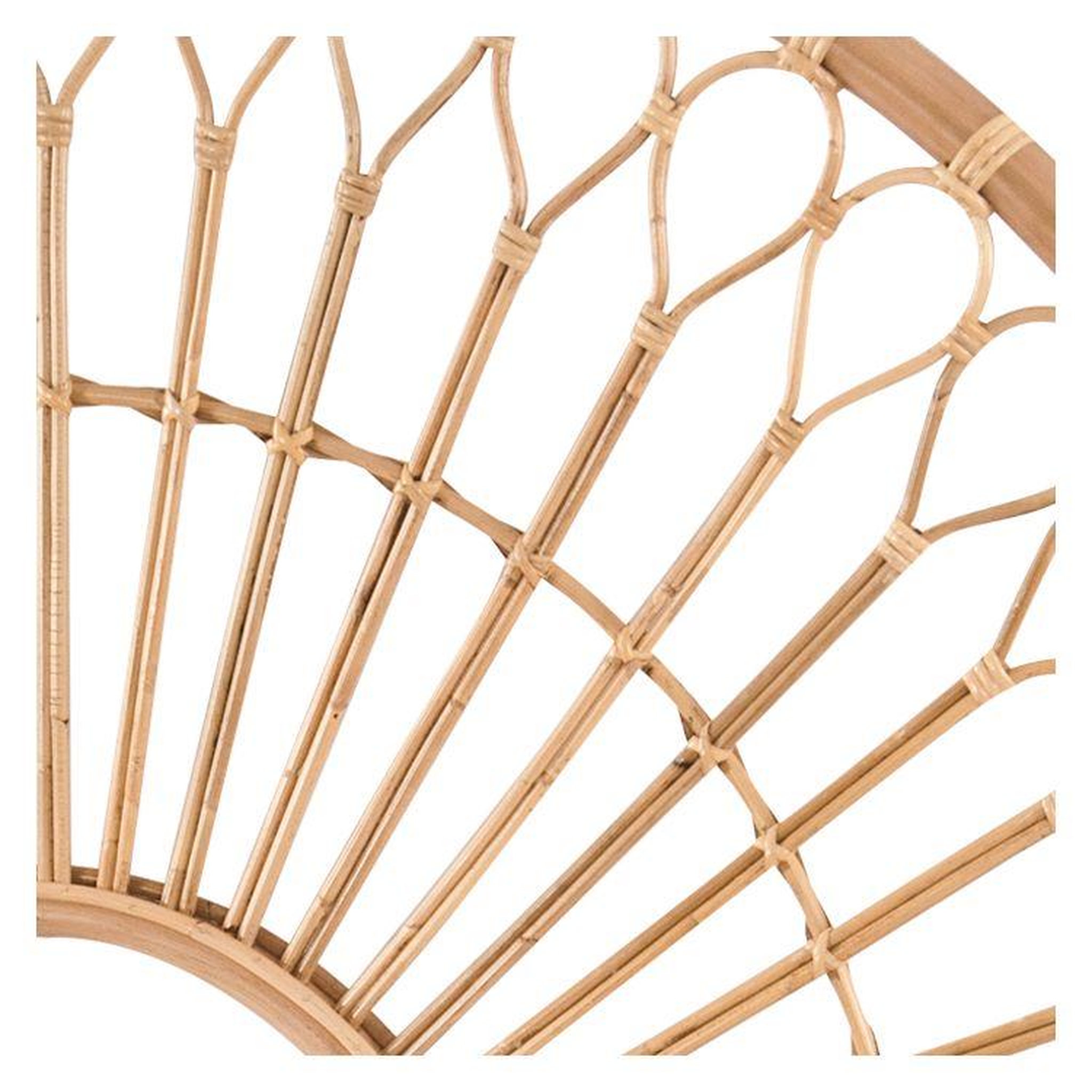 Voir la diapositive 6 : MAISON PAVANE Tête de lit 140 cm en rotin naturel-bahia