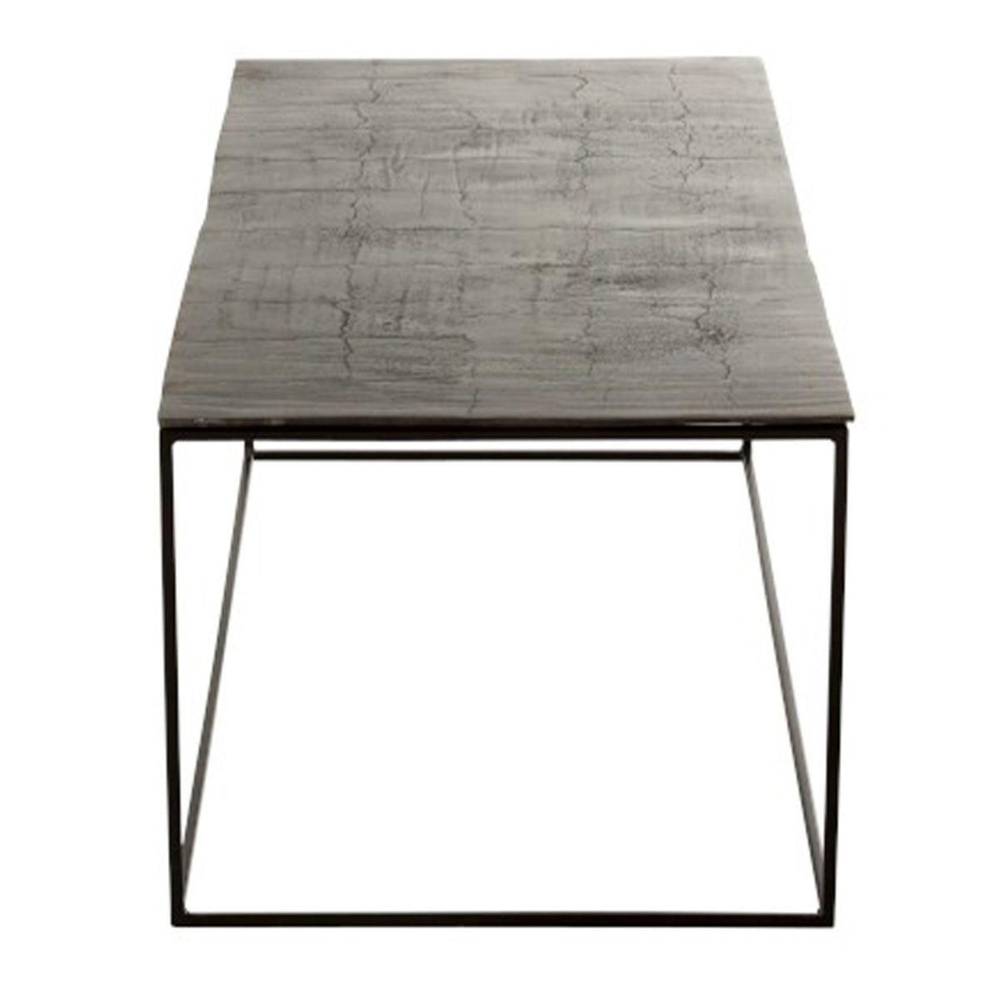Voir la diapositive 3 : J-LINE Table basse rectangulaire  oxidize  110cm noir