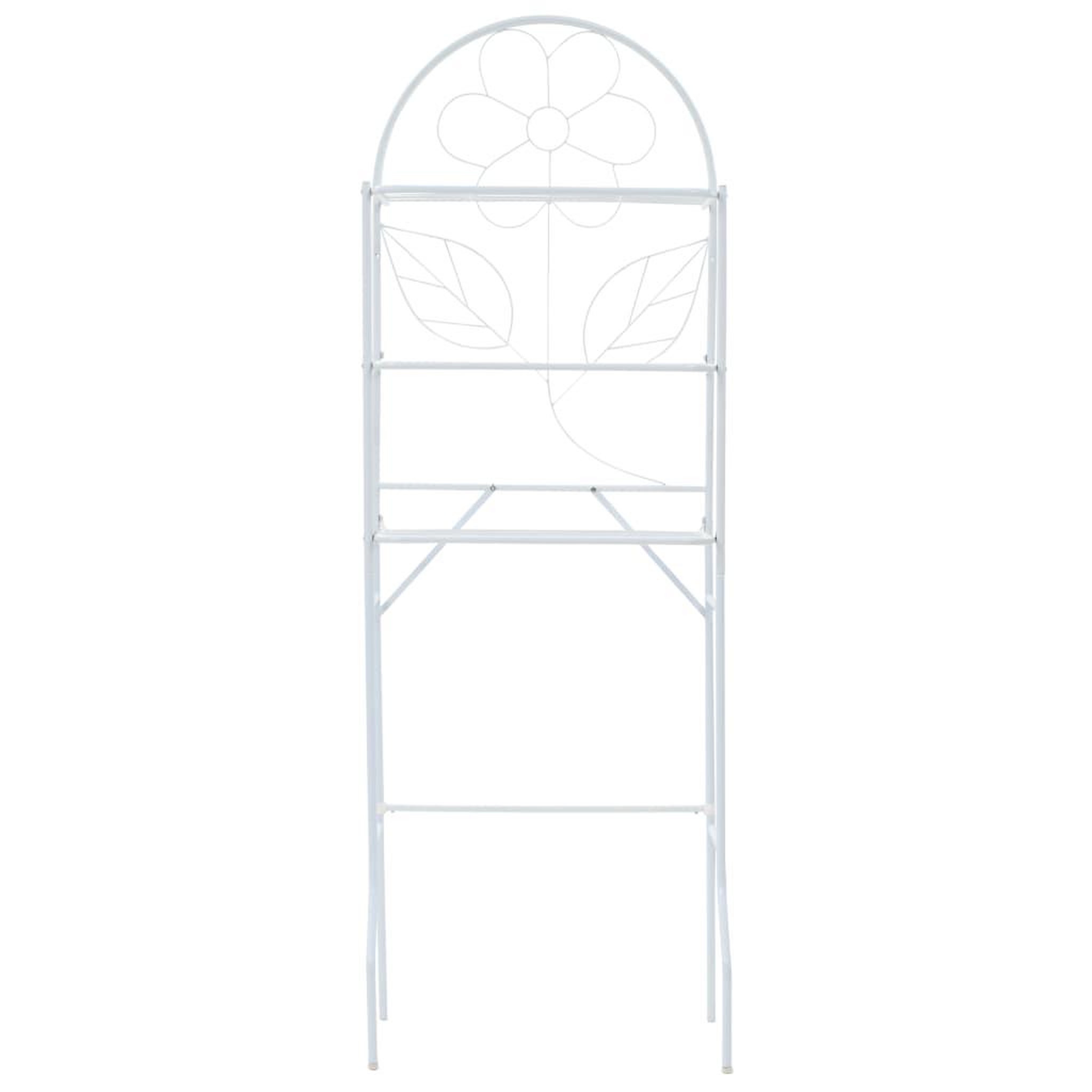 Voir la diapositive 2 : VIDAXL Etagere de toilette Blanc 60x33x174 cm