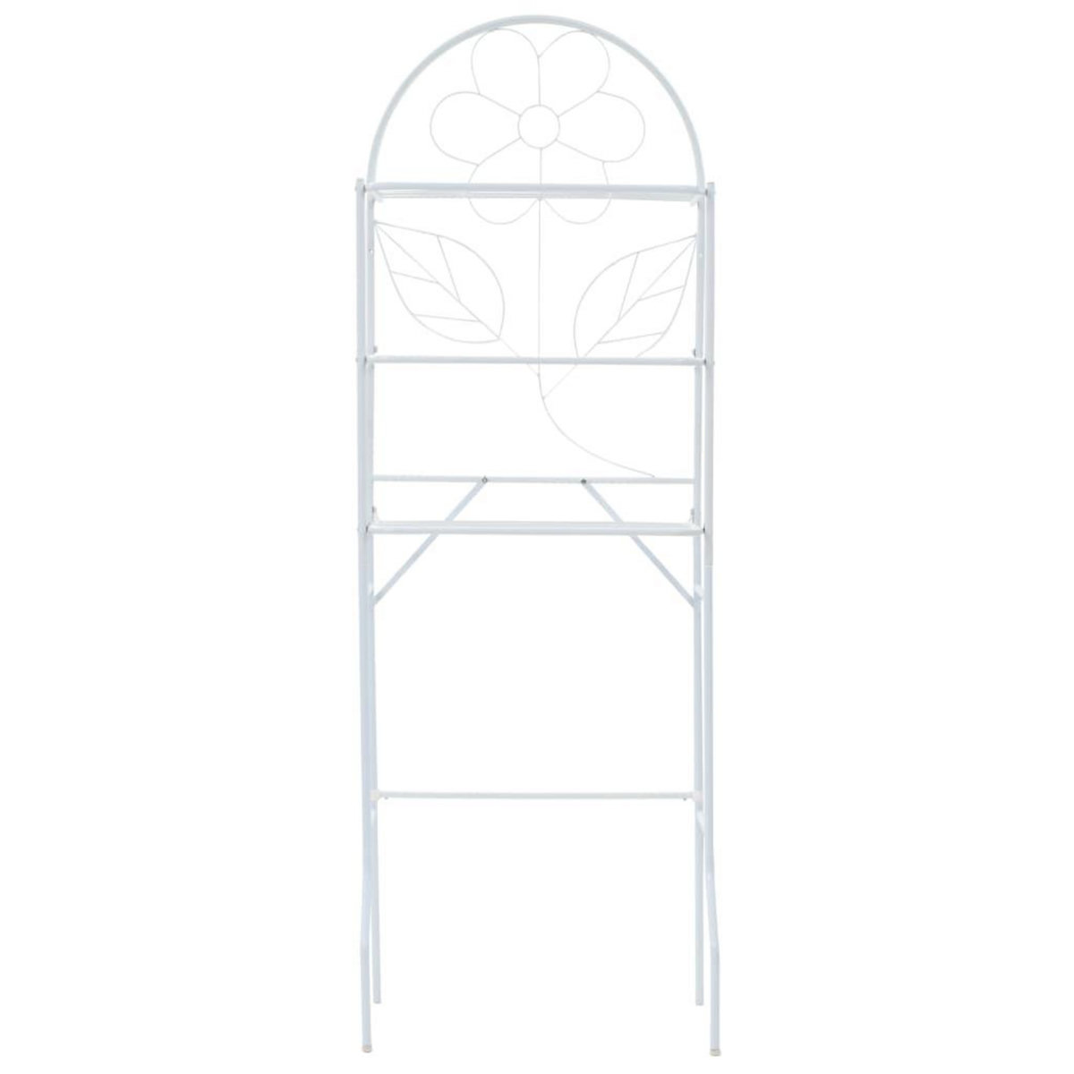 VIDAXL Etagere de toilette Blanc 60x33x174 cm