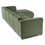 Voir la diapositive 6 : LISA DESIGN Suaro - canapé modulable d'angle droit 5 places en tissu texturé