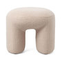 Voir la diapositive 2 : Paris Prix Pouf Tissu Bouclette  Aria  46cm Beige
