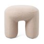 Voir la diapositive 2 : Paris Prix Pouf Tissu Bouclette  Aria  46cm Beige