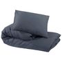 Voir la diapositive 6 : VIDAXL Ensemble de housse de couette Anthracite 140x200 cm Microfibre