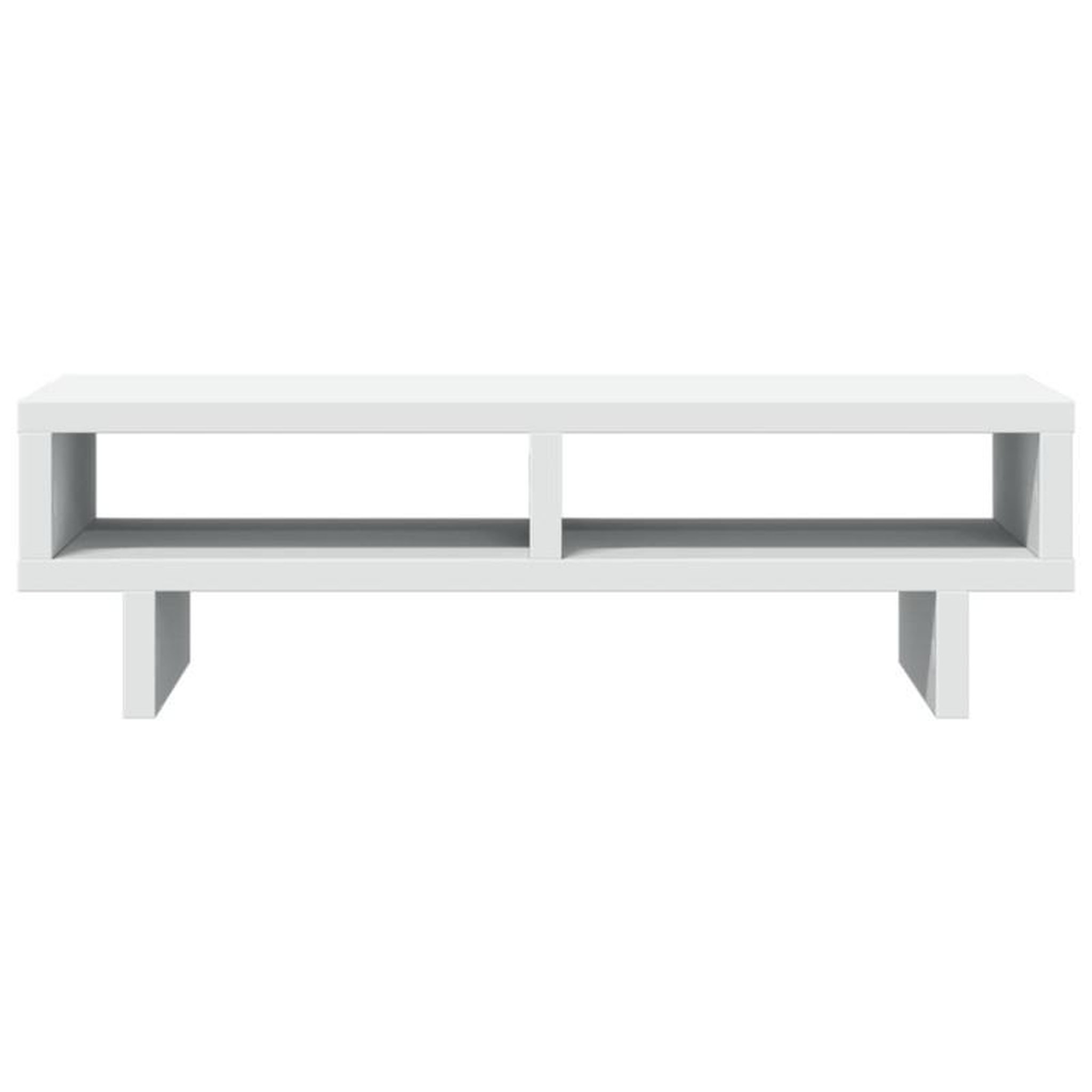 Voir la diapositive 4 : VIDAXL Support de moniteur blanc 50x27x15 cm bois d ingénierie