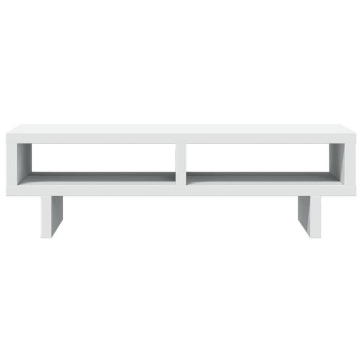 VIDAXL Support de moniteur blanc 50x27x15 cm bois d ingénierie