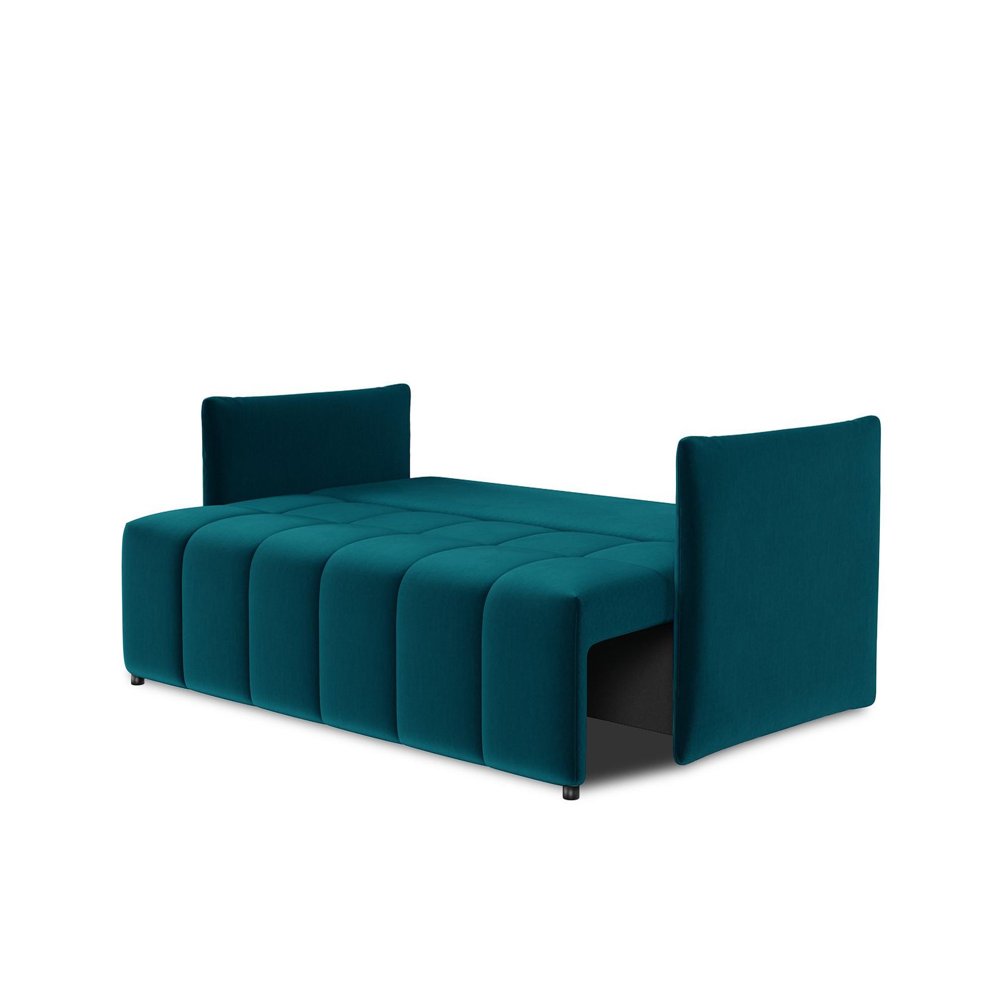 Voir la diapositive 3 : BEST MOBILIER Petra - canapé 3 places convertible avec coffre - en velours