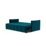 Voir la diapositive 3 : BEST MOBILIER Petra - canapé 3 places convertible avec coffre - en velours