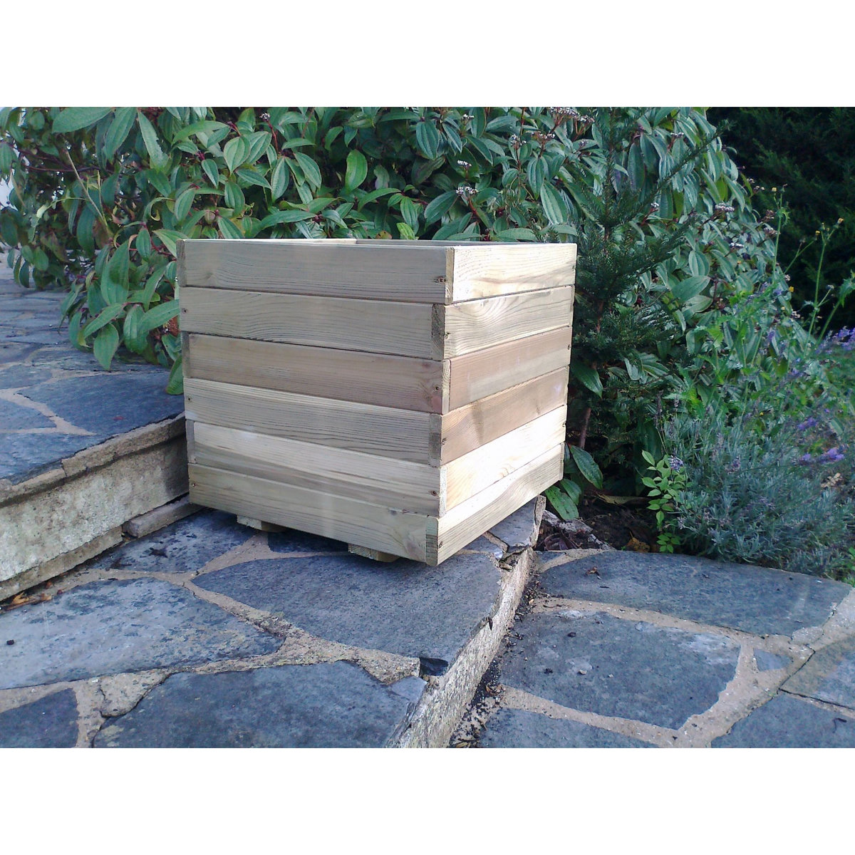 GARDENSTAR Bac carré lame 40x40x39 cm