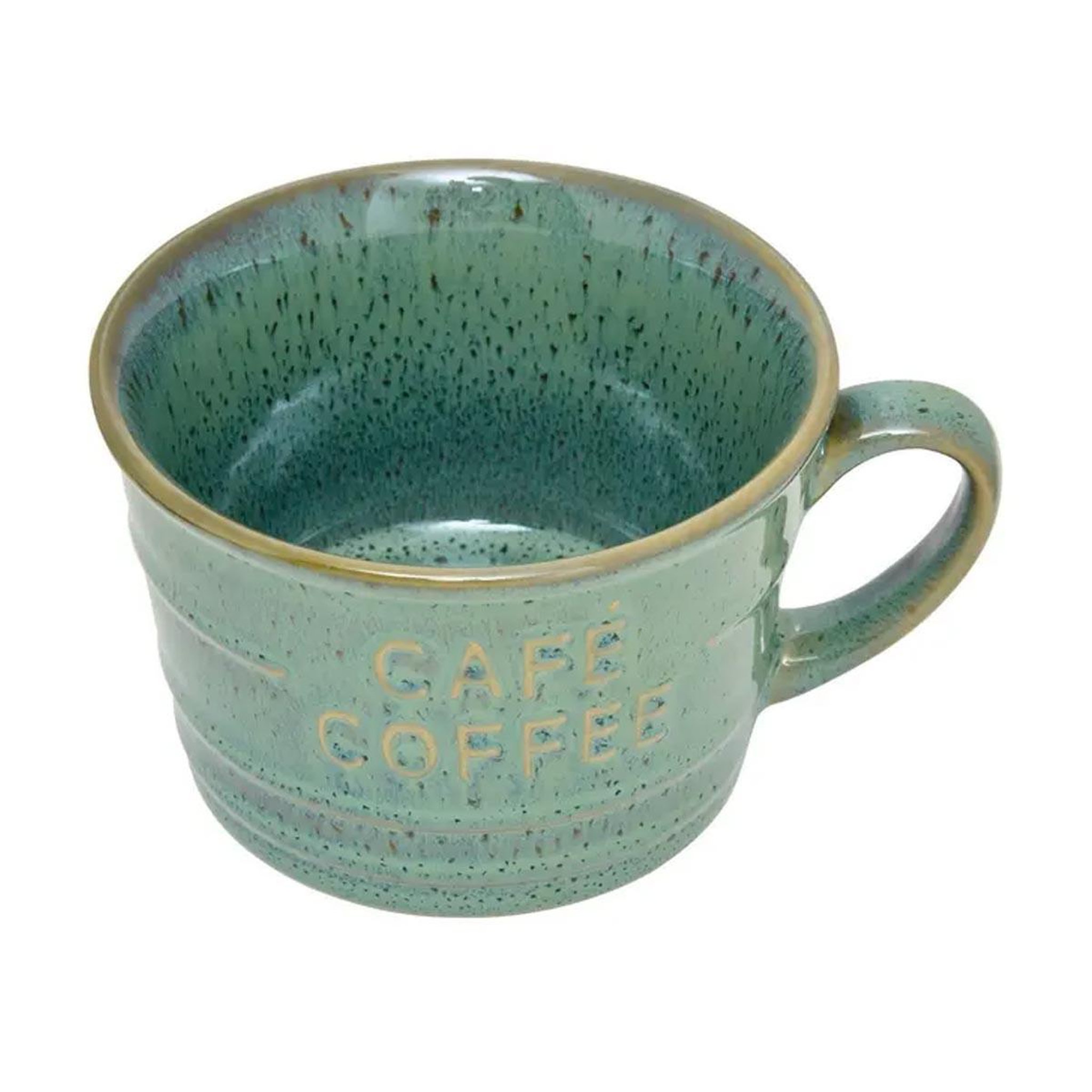 Voir la diapositive 2 : SECRET DE GOURMET Lot de 6 tasses à café  joel  26cl vert