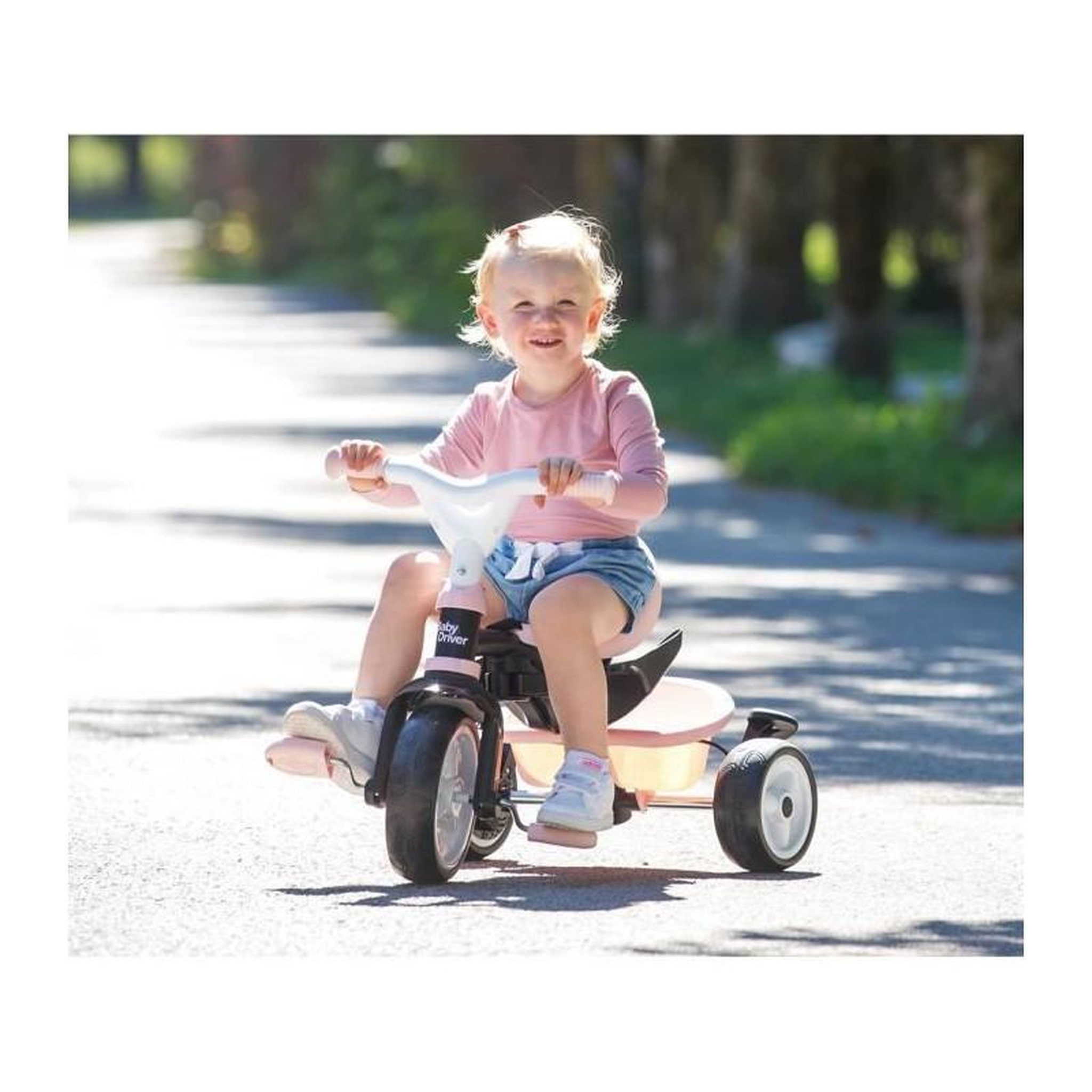 Voir la diapositive 4 : SMOBY Tricycle Baby Driver Plus Rose - SMOBY