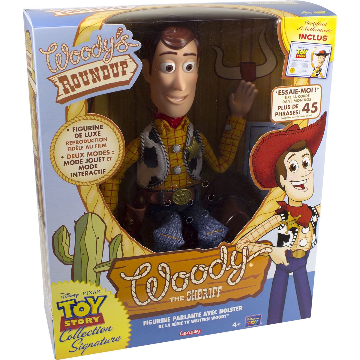 LANSAY Figurine électronique Toy Story 4 - Sherif Woody Collection Signature