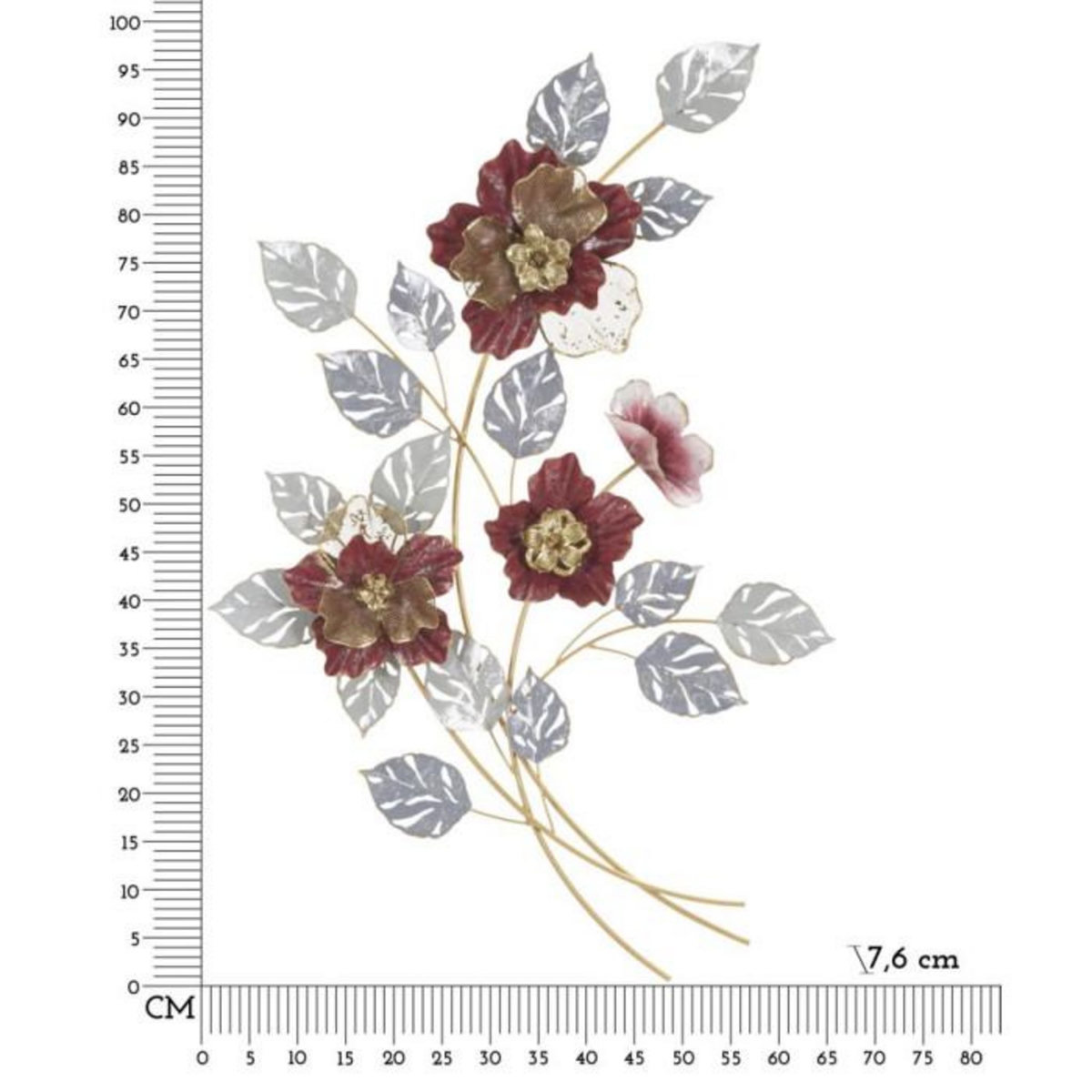 Paris Prix Décoration Murale en Métal  Lovis  98cm Multicolore
