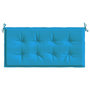 Voir la diapositive 4 : VIDAXL Coussin de banc de jardin bleu 120x50x3 cm tissu oxford