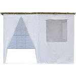 Habitat et Jardin Souccah en Kit NINA ajustable - 4 x 3 - 4 Rouleaux de bambou et 4 tasseaux de bois