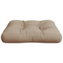 Voir la diapositive 5 : VIDAXL Coussin de palette taupe 50x50x12 cm tissu