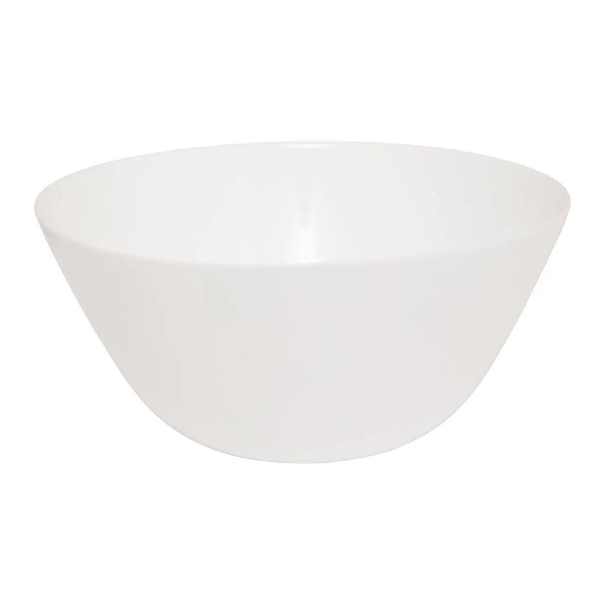 SECRET DE GOURMET Saladier en verre  louise  24cm blanc