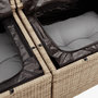 Voir la diapositive 5 : VIDAXL Salon de jardin et coussins 10 pcs melange beige resine tressee
