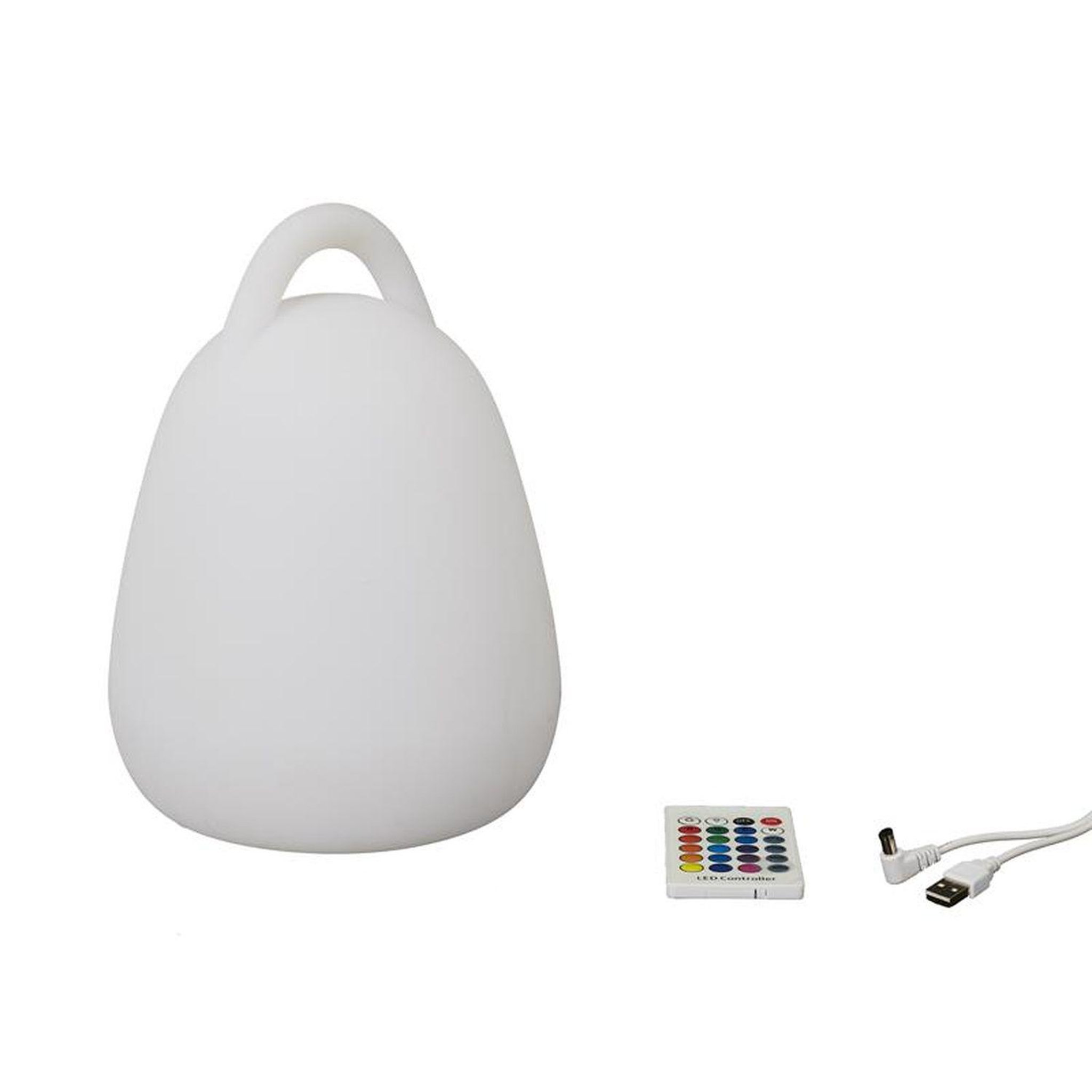 Voir la diapositive 5 : TOILINUX Lampe led d'extérieur à poser avec poignée et télécommande - multicouleur
