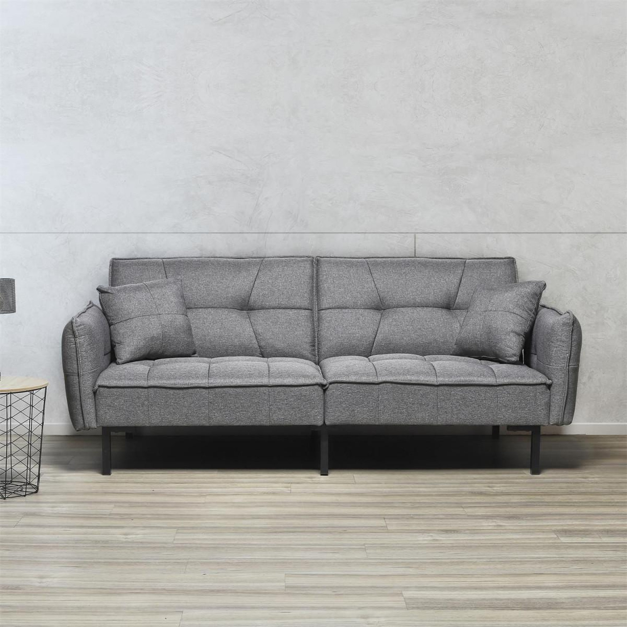 Voir la diapositive 4 : Paris Prix Canapé convertible design  tyva  197cm gris