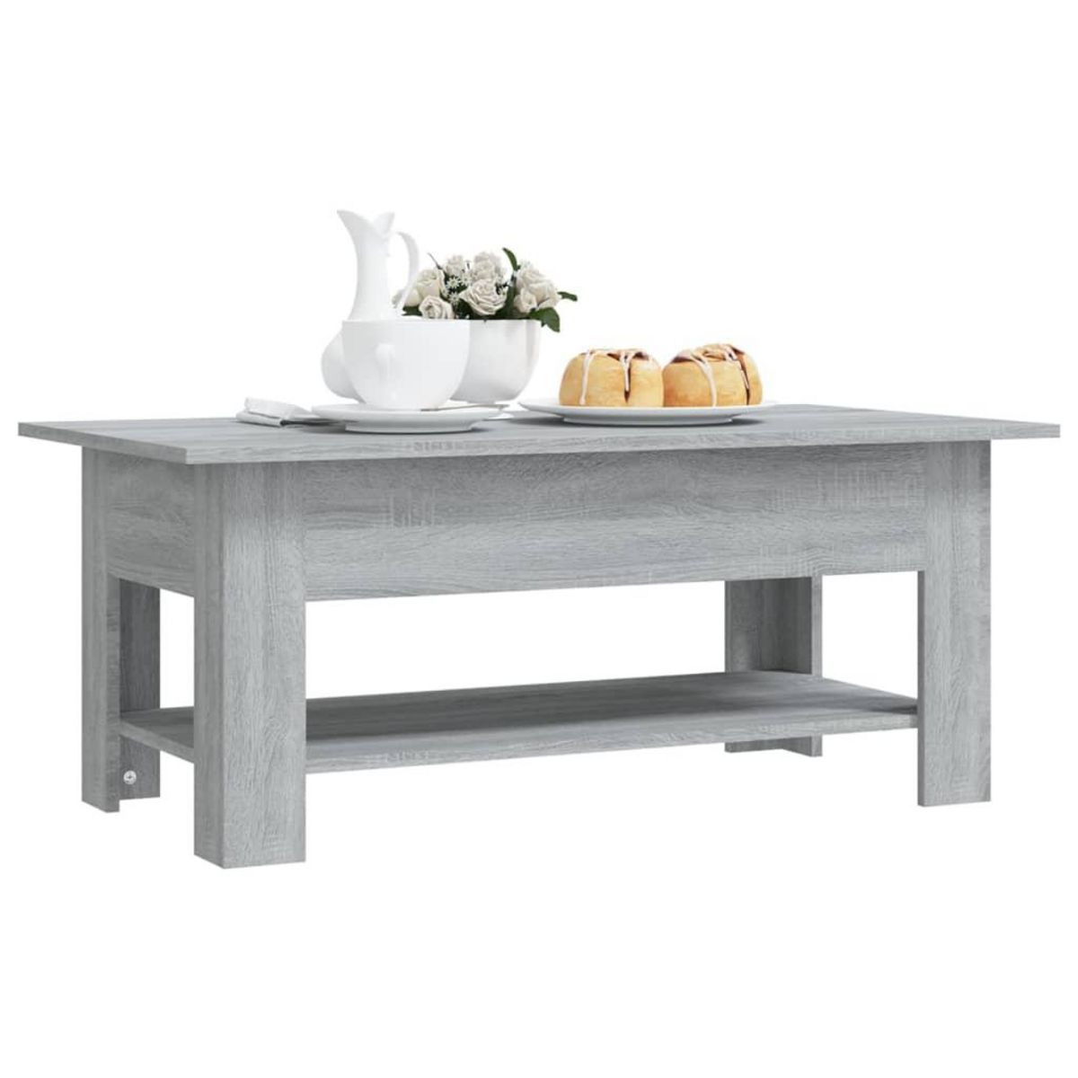 VIDAXL Table basse sonoma gris 102x55x42 cm bois d'ingenierie