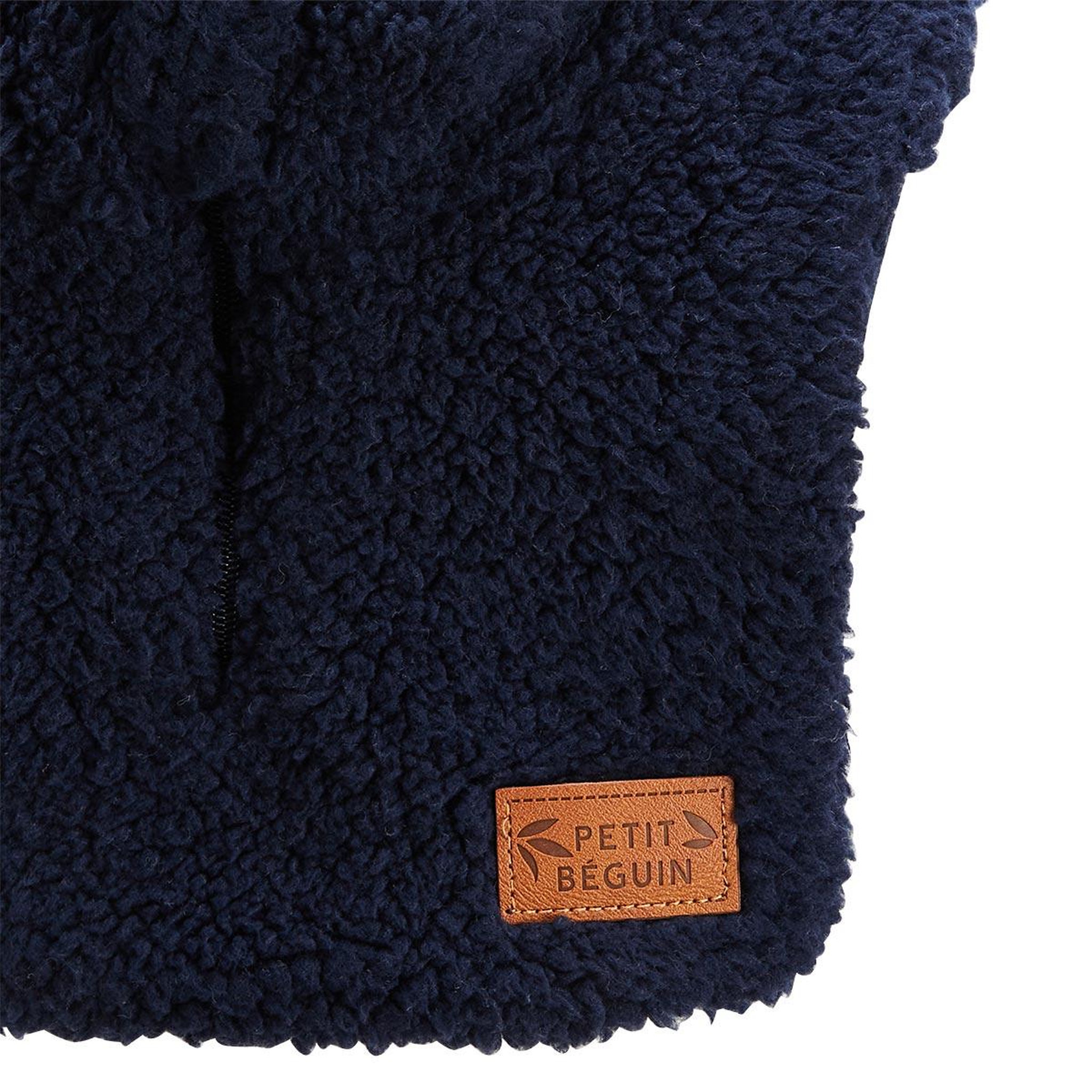 Voir la diapositive 3 : Petit Béguin Faux col zippé enfant en sherpa anouk