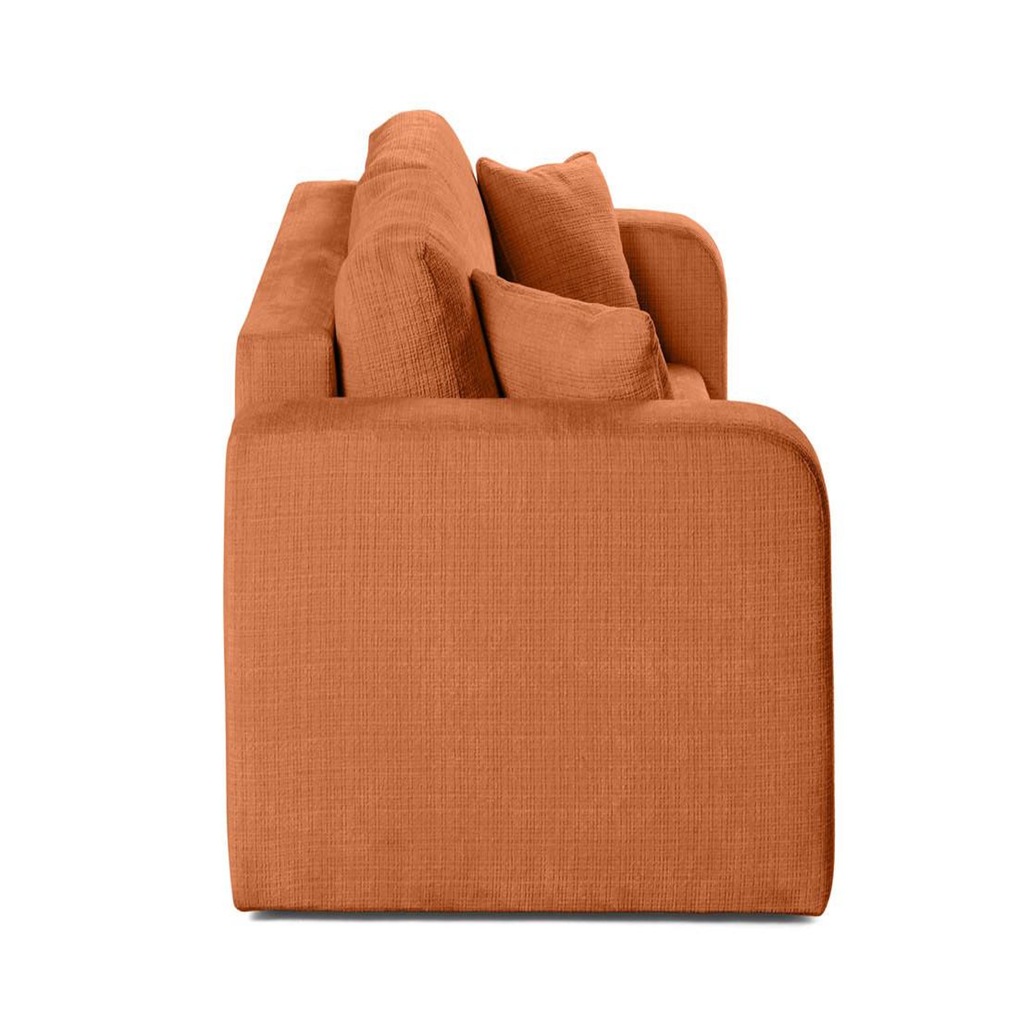 Voir la diapositive 4 : BEST MOBILIER Miro - canapé droit 2 places - en velours texturé