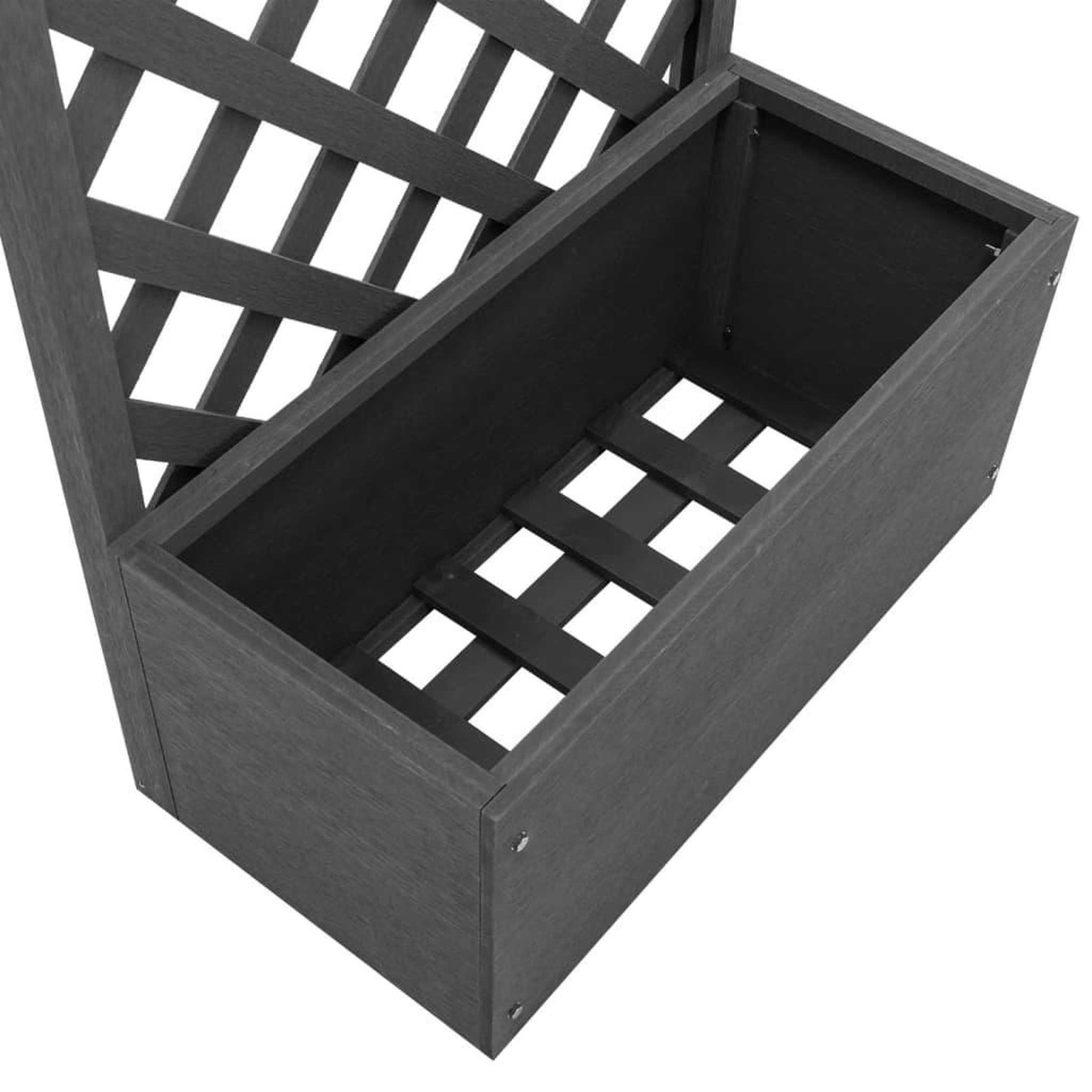 Voir la diapositive 5 : VIDAXL Jardiniere en treillis 65x30x135 cm WPC