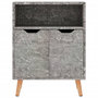 Voir la diapositive 3 : VIDAXL Buffet gris beton 60x30x72 cm bois d'ingenierie