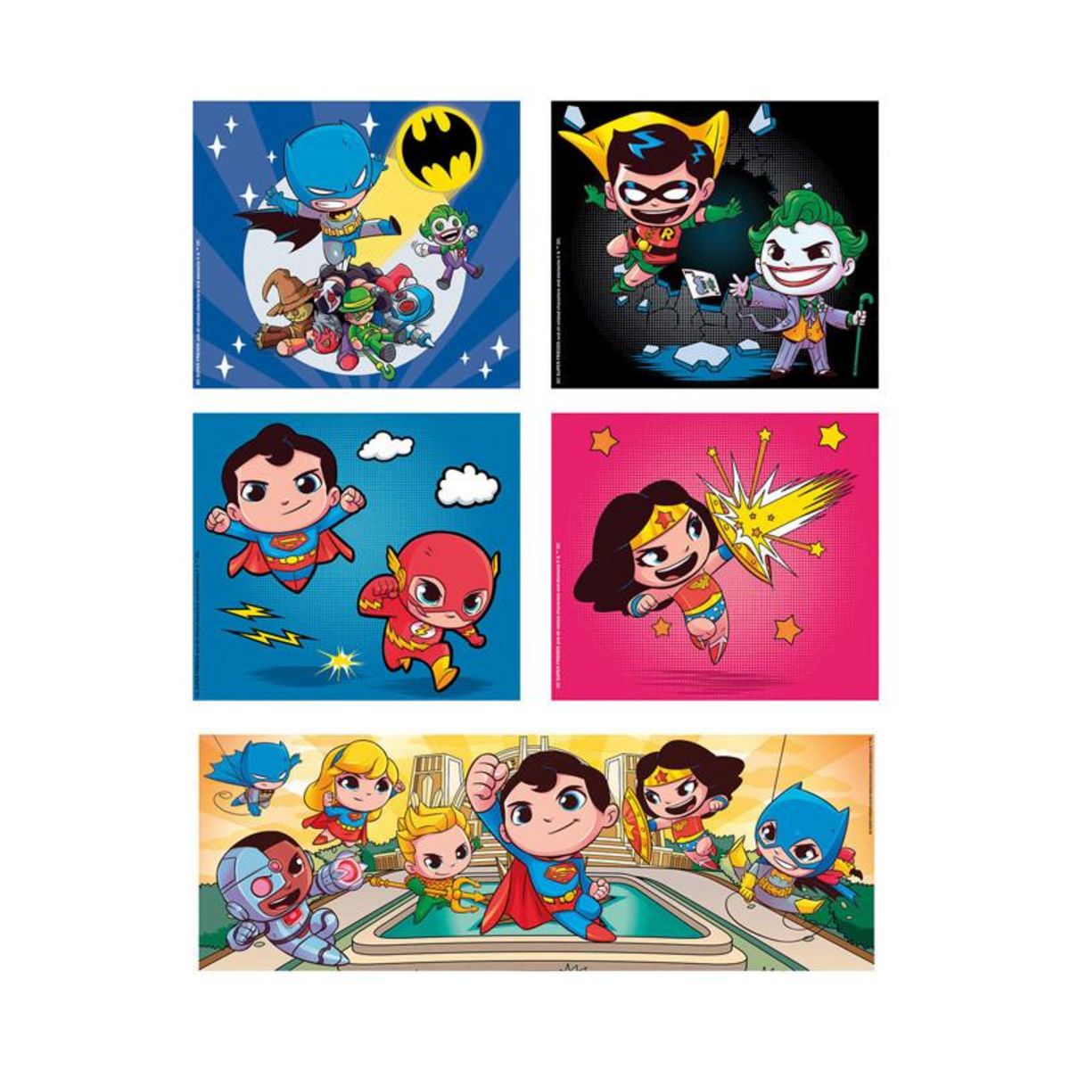 CLEMENTONI Clementoni Jigsaw Puzzle Super Color 10in1 DC Comics 20272