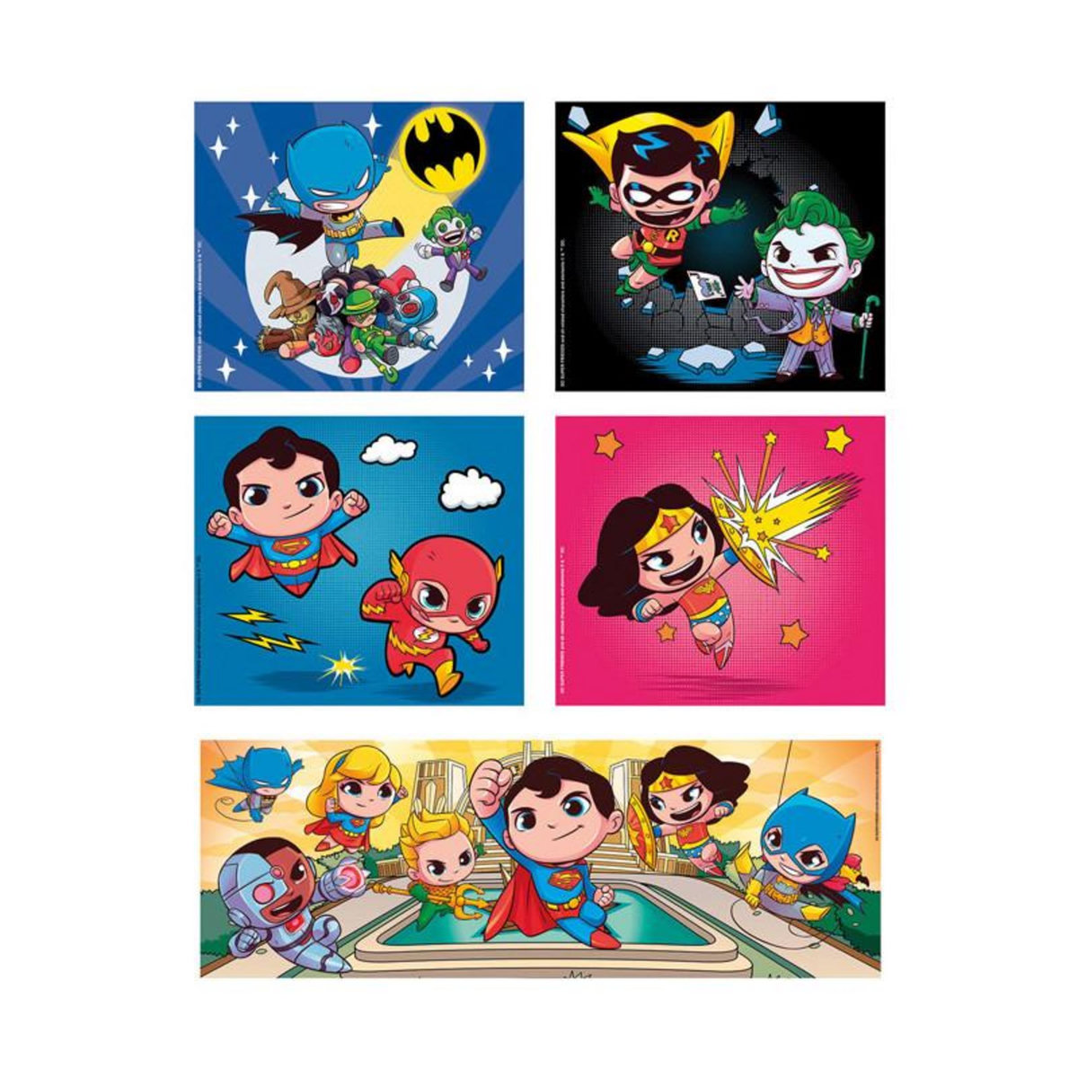 CLEMENTONI Clementoni Jigsaw Puzzle Super Color 10in1 DC Comics 20272