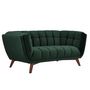 Voir la diapositive 6 : Rendez vous déco Canapé 3 places en velours vert foncé - Mona