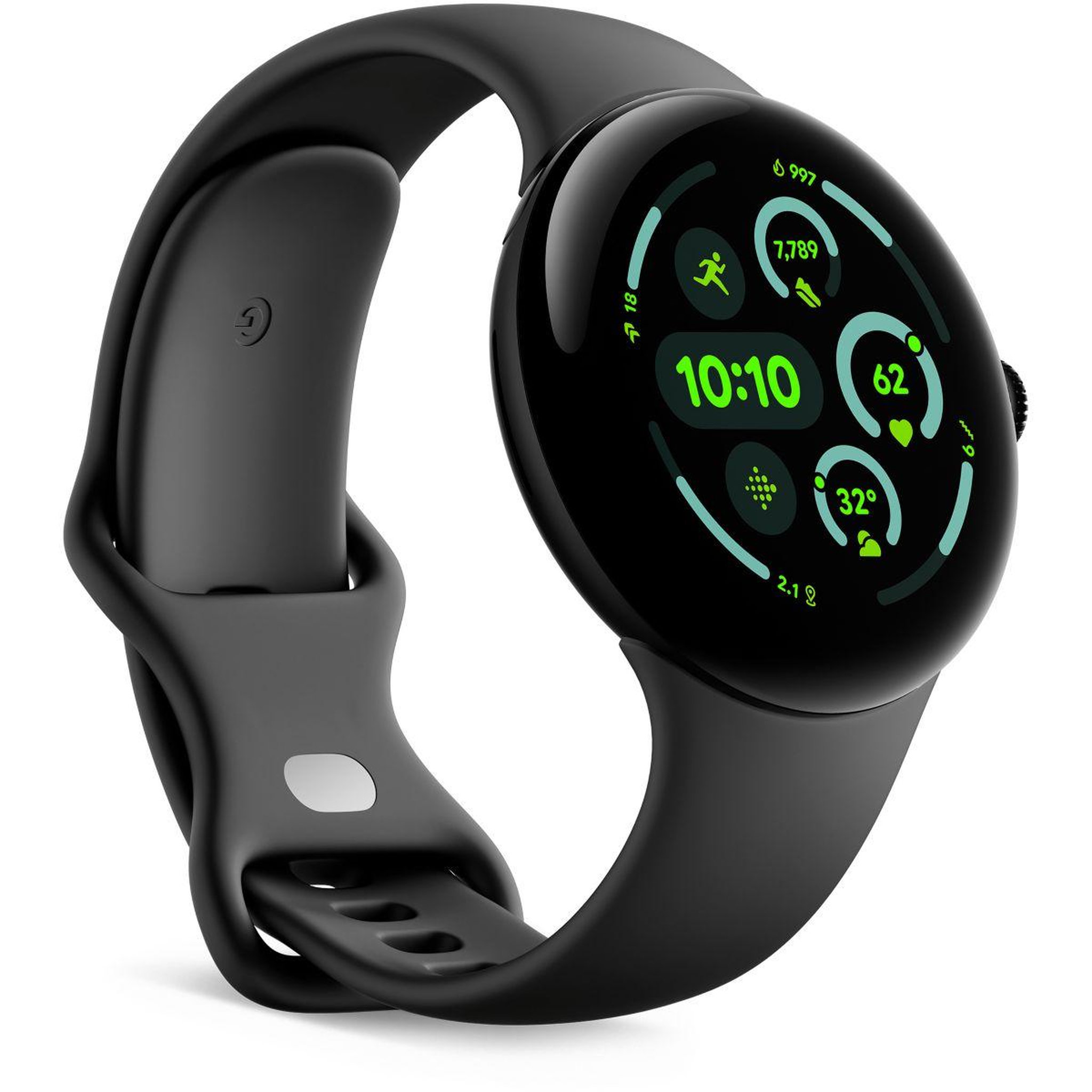 Voir la diapositive 3 : GOOGLE Montre connectée Pixel Watch 3 45 mm Noir Mat 4G